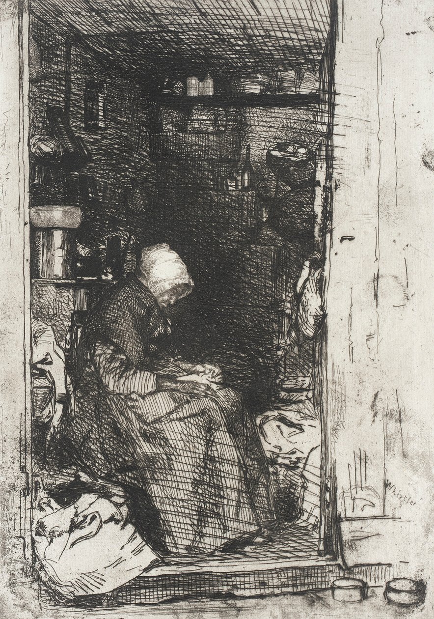 Die Alte mit den Lumpen von James McNeill Whistler