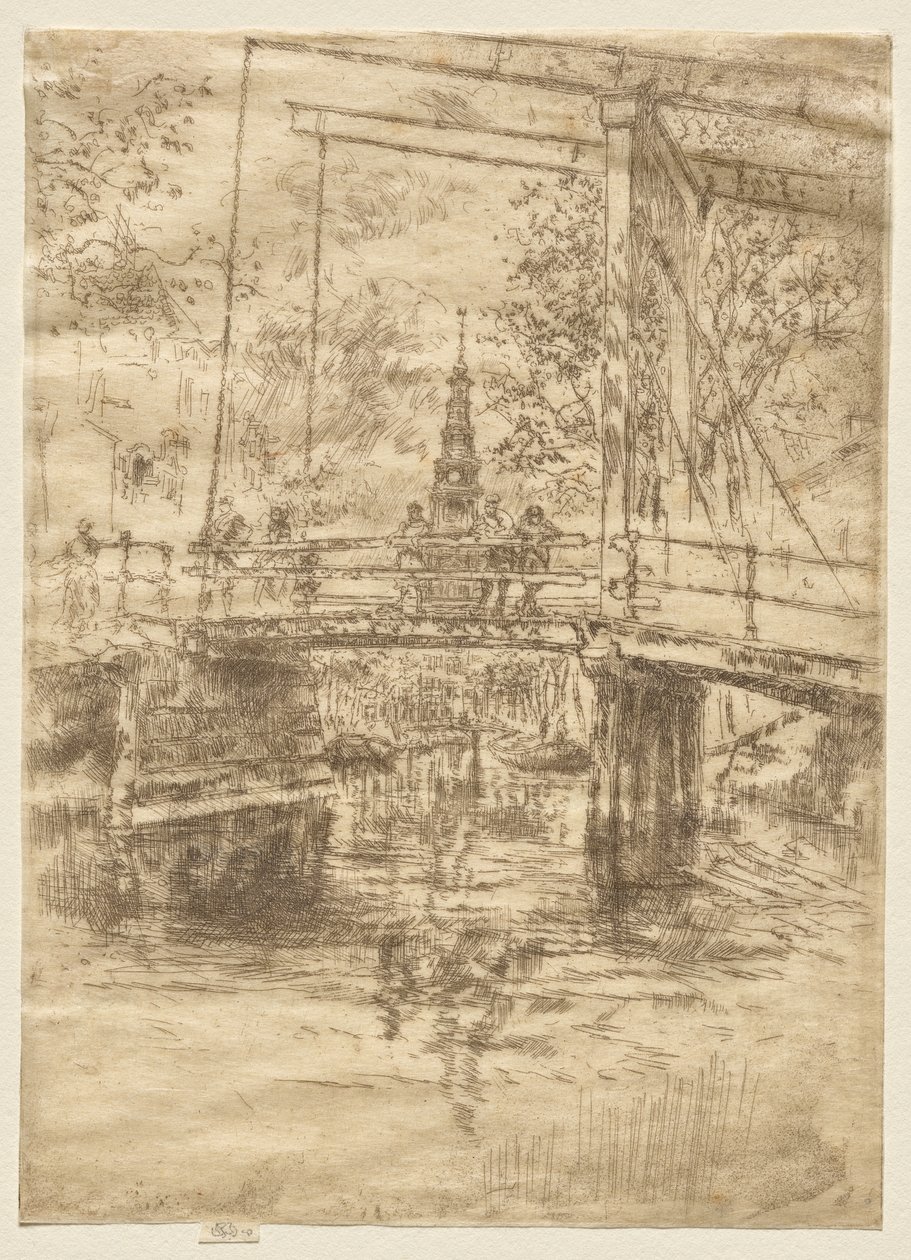 Kleine Zugbrücke, Amsterdam von James McNeill Whistler