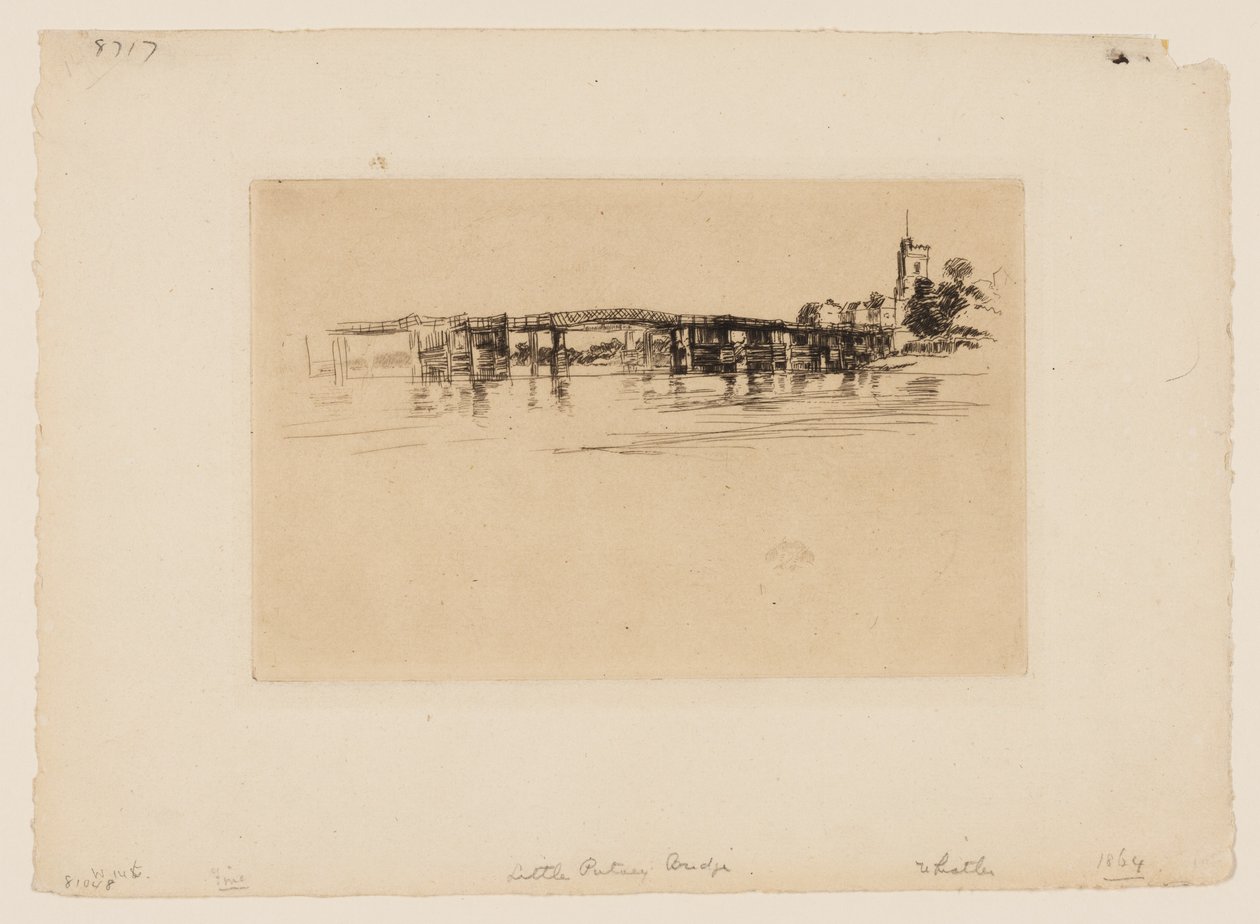 Kleine Putney-Brücke von James Abbott McNeill Whistler