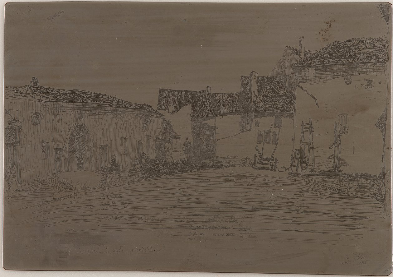 Liverdun. Eine der <em>Twelve Etchings from Nature</em> von James Abbott McNeill Whistler
