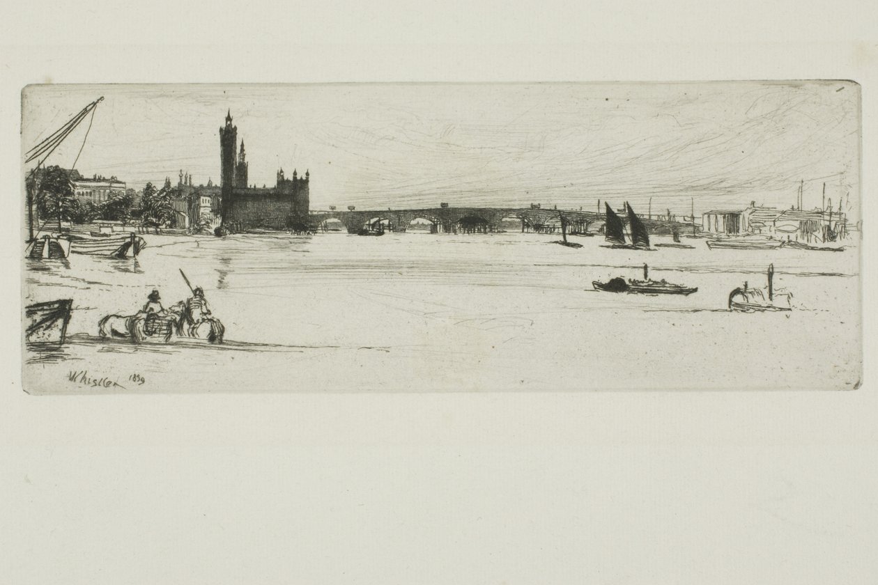 Alte Westminster-Brücke von James Abbott McNeill Whistler