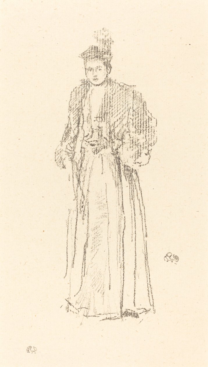 Porträtstudie: Miss Charlotte R. Williams von James Abbott McNeill Whistler