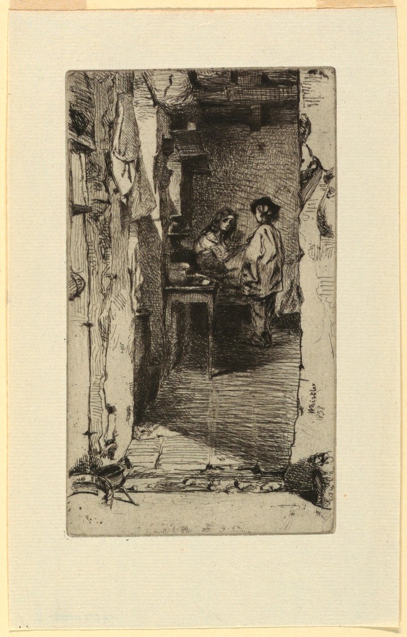 Lumpensammler, Quartier Mouffetard, Paris von James Abbott McNeill Whistler