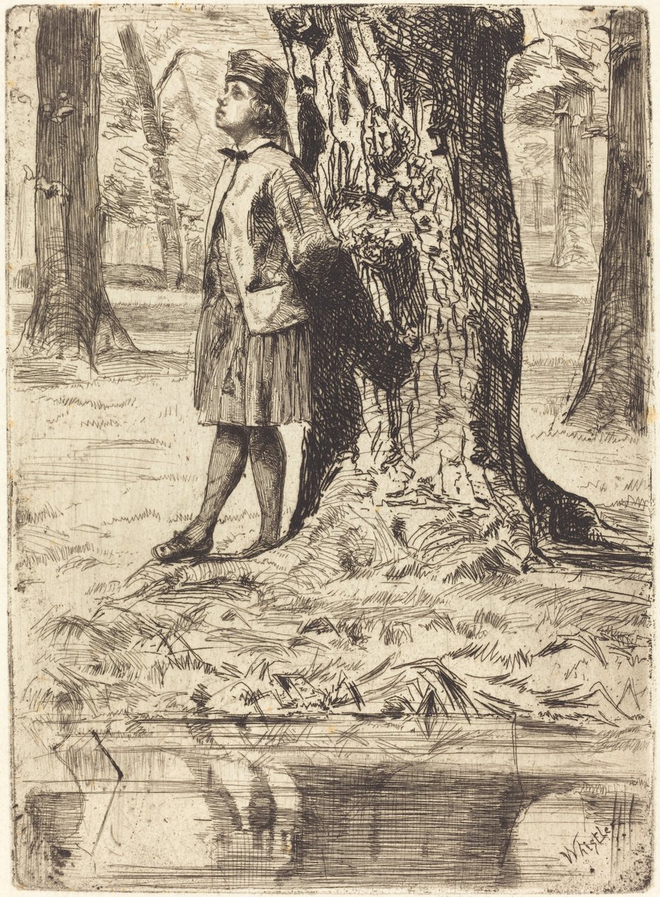 Seymour steht unter einem Baum von James Abbott McNeill Whistler