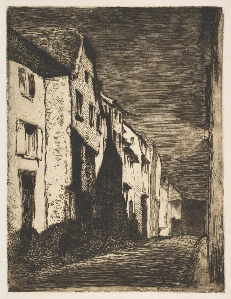 Straße in Saverne von James McNeill Whistler