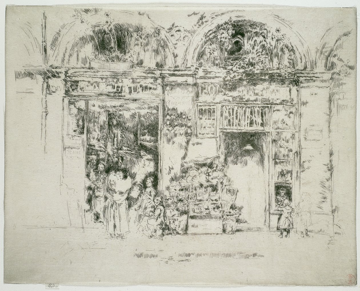 Sonnenblumen, Marché St Germain, Paris von James McNeill Whistler