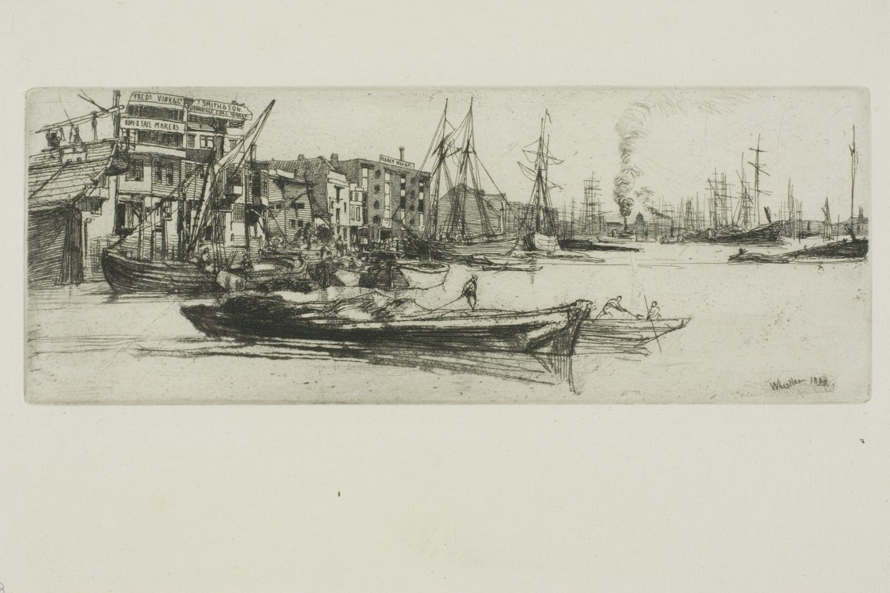 Thames-Lagerhäuser von James Abbott McNeill Whistler