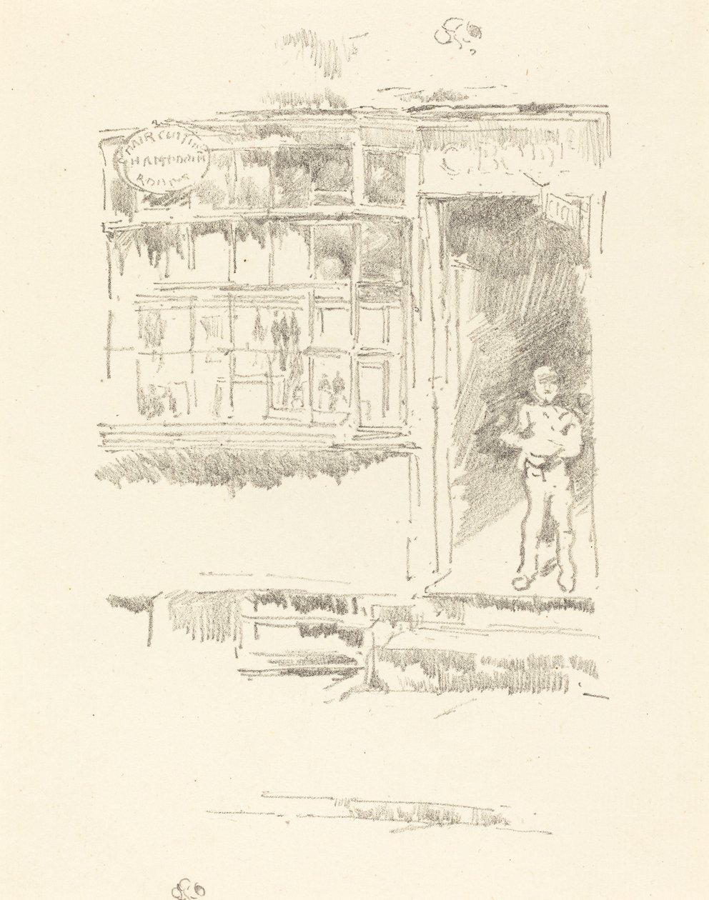 Der Barbierladen in den Stallungen von James Abbott McNeill Whistler