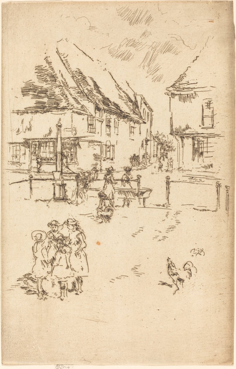 Der Hahn und die Pumpe von James Abbott McNeill Whistler