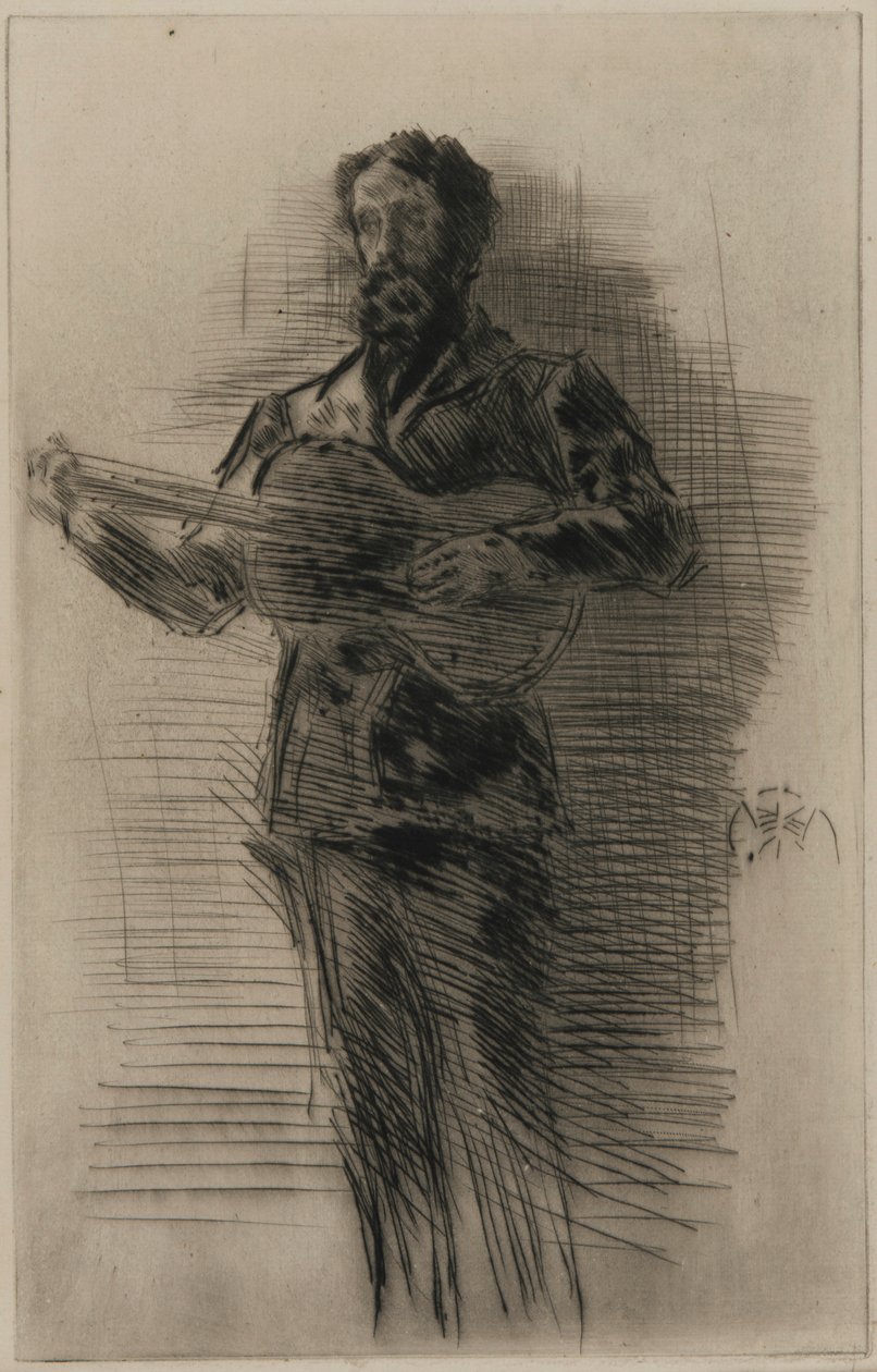Die Gitarrenspielerin von James Abbott McNeill Whistler