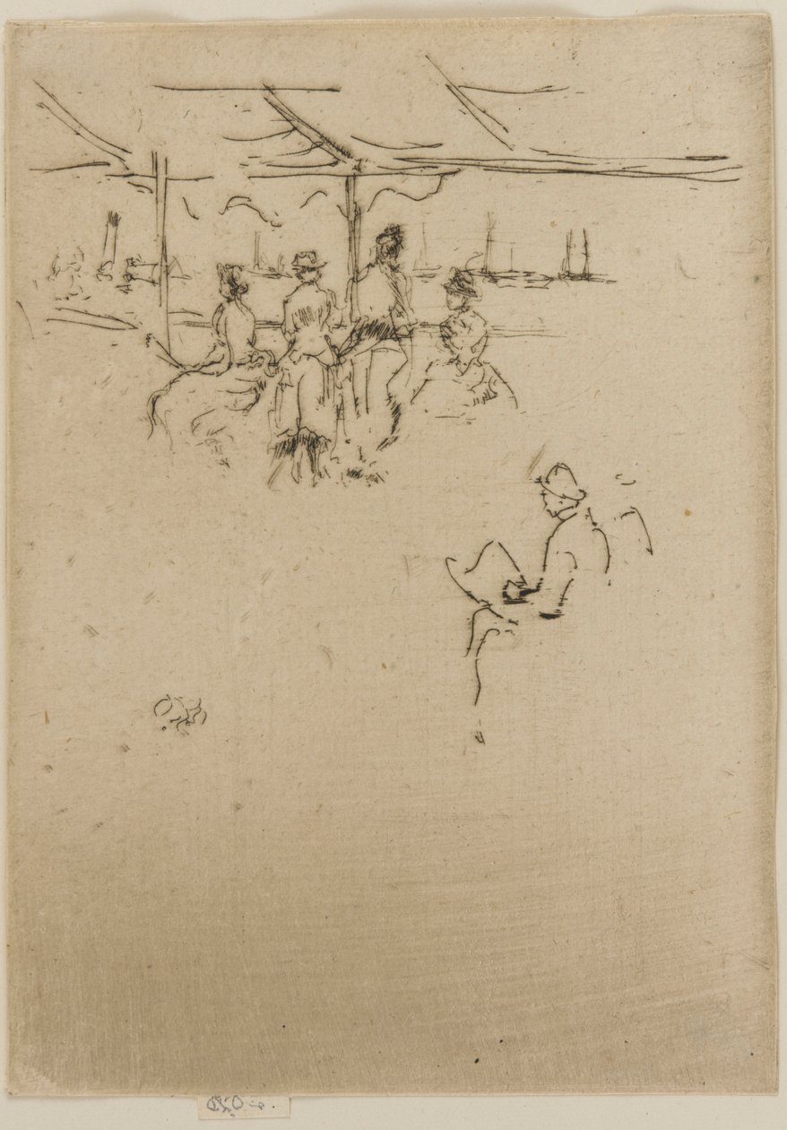 Die Anlegestelle, Kühe von James Abbott McNeill Whistler