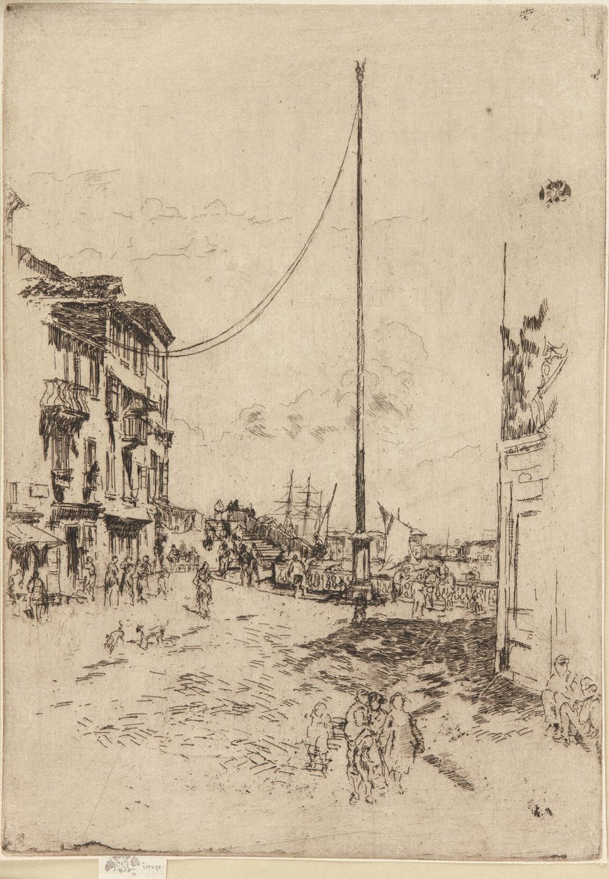 Der kleine Mast von James Abbott McNeill Whistler