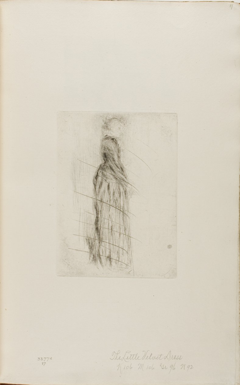 Das kleine Samtkleid von James Abbott McNeill Whistler