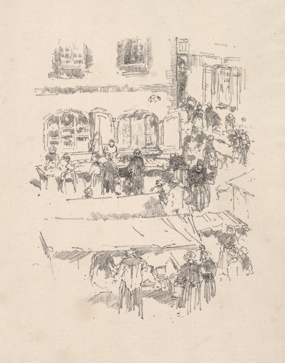 Der Marktplatz, Vitre von James McNeill Whistler