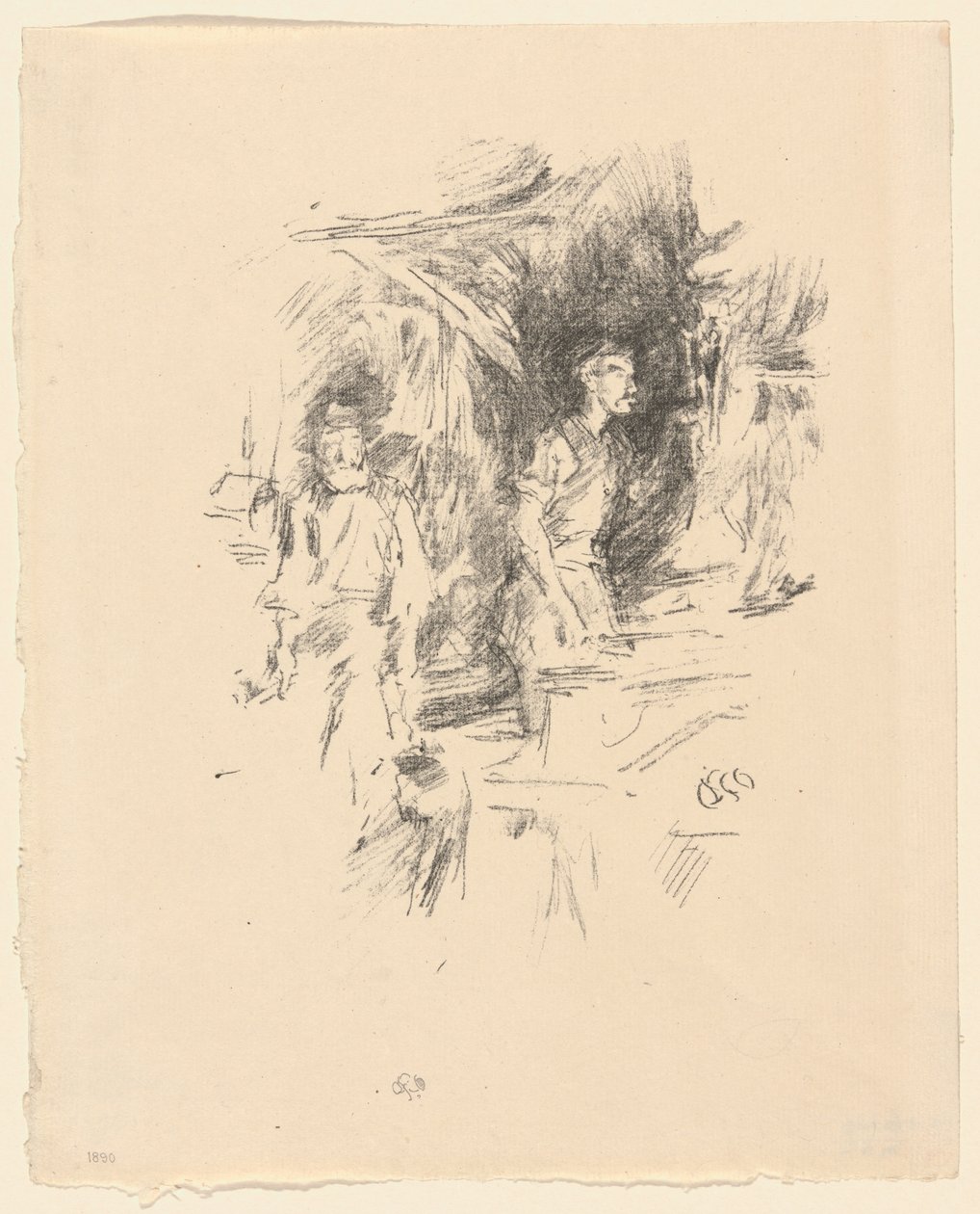 Die Geschichte des alten Schmieds von James McNeill Whistler