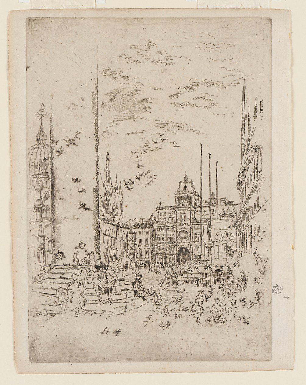 Die Piazzetta von James Abbott McNeill Whistler