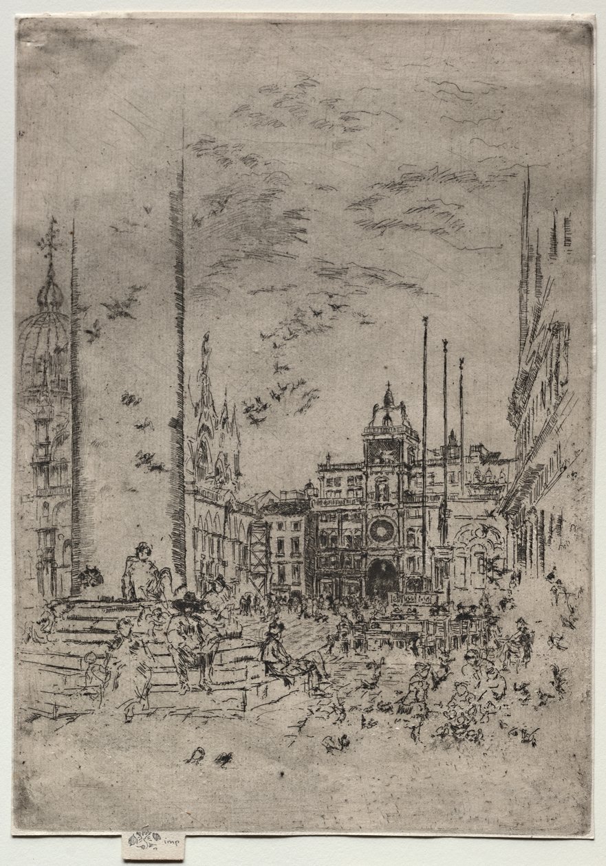 Die Piazzetta von James McNeill Whistler