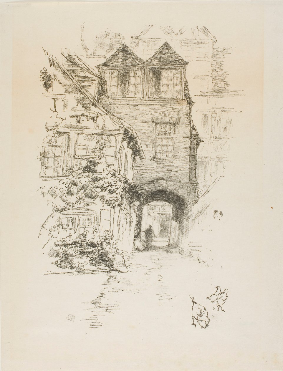 Das Priesterhaus, Rouen von James McNeill Whistler