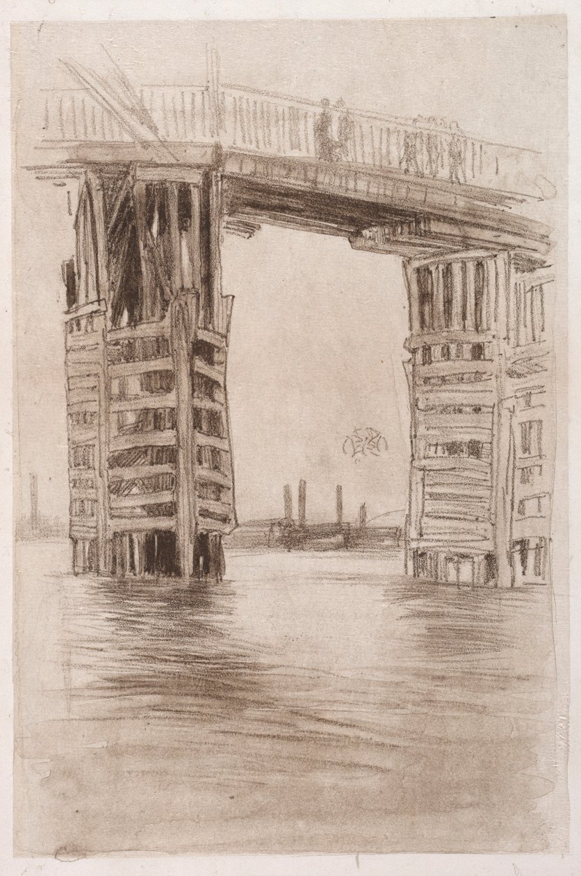 Die Hohe Brücke von James McNeill Whistler