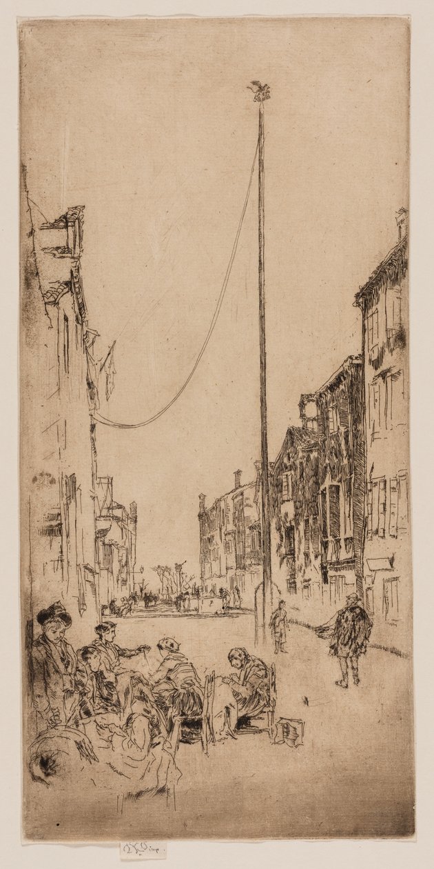 Der venezianische Mast von James Abbott McNeill Whistler