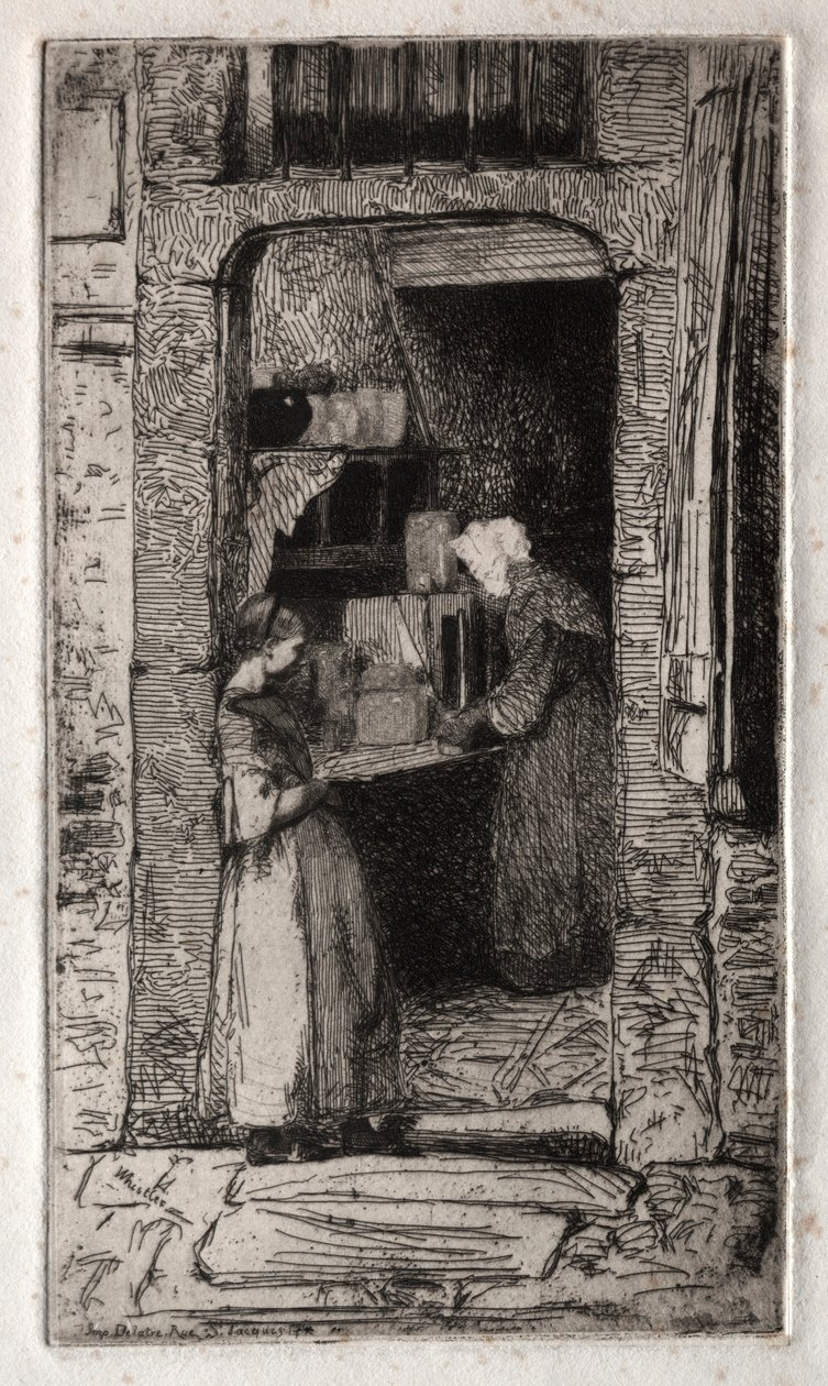 Zwölf Radierungen aus der Natur: La Marchande de Moutarde von James McNeill Whistler