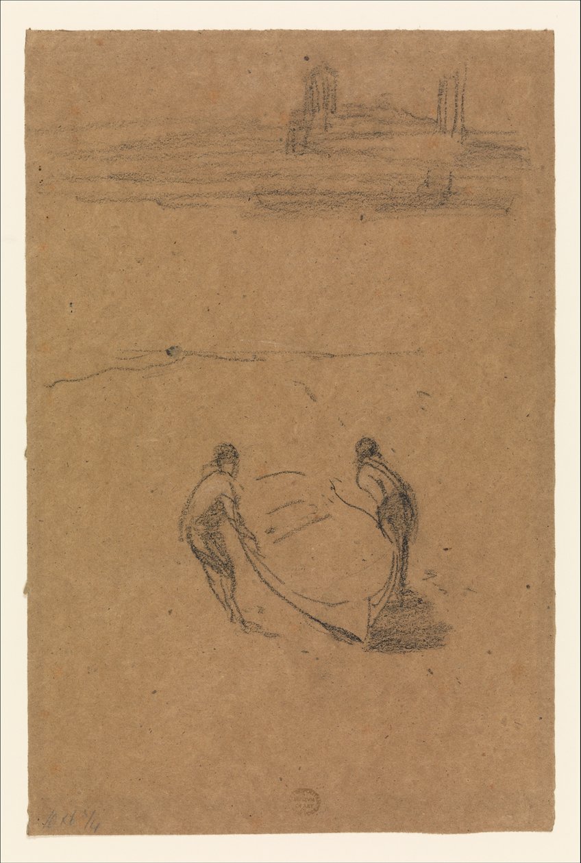Zwei Männer und ein Boot von James McNeill Whistler