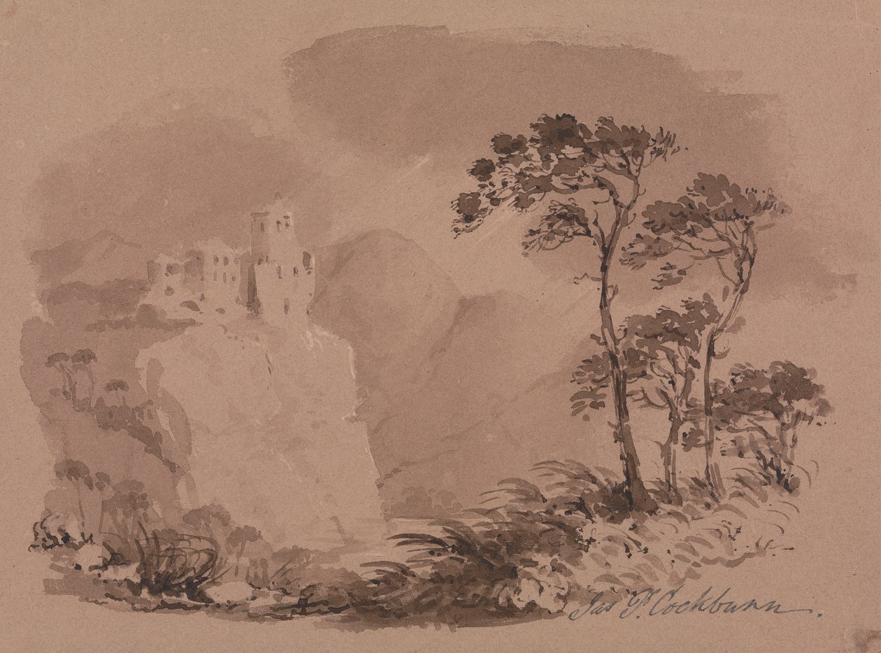 Italienische Landschaft von James Pattison Cockburn