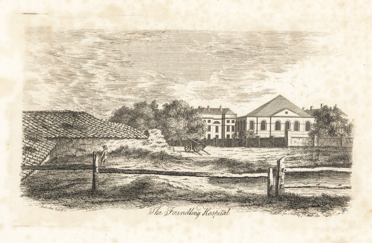 Das Findelhaus, Bloomsbury, London von James Peller Malcolm