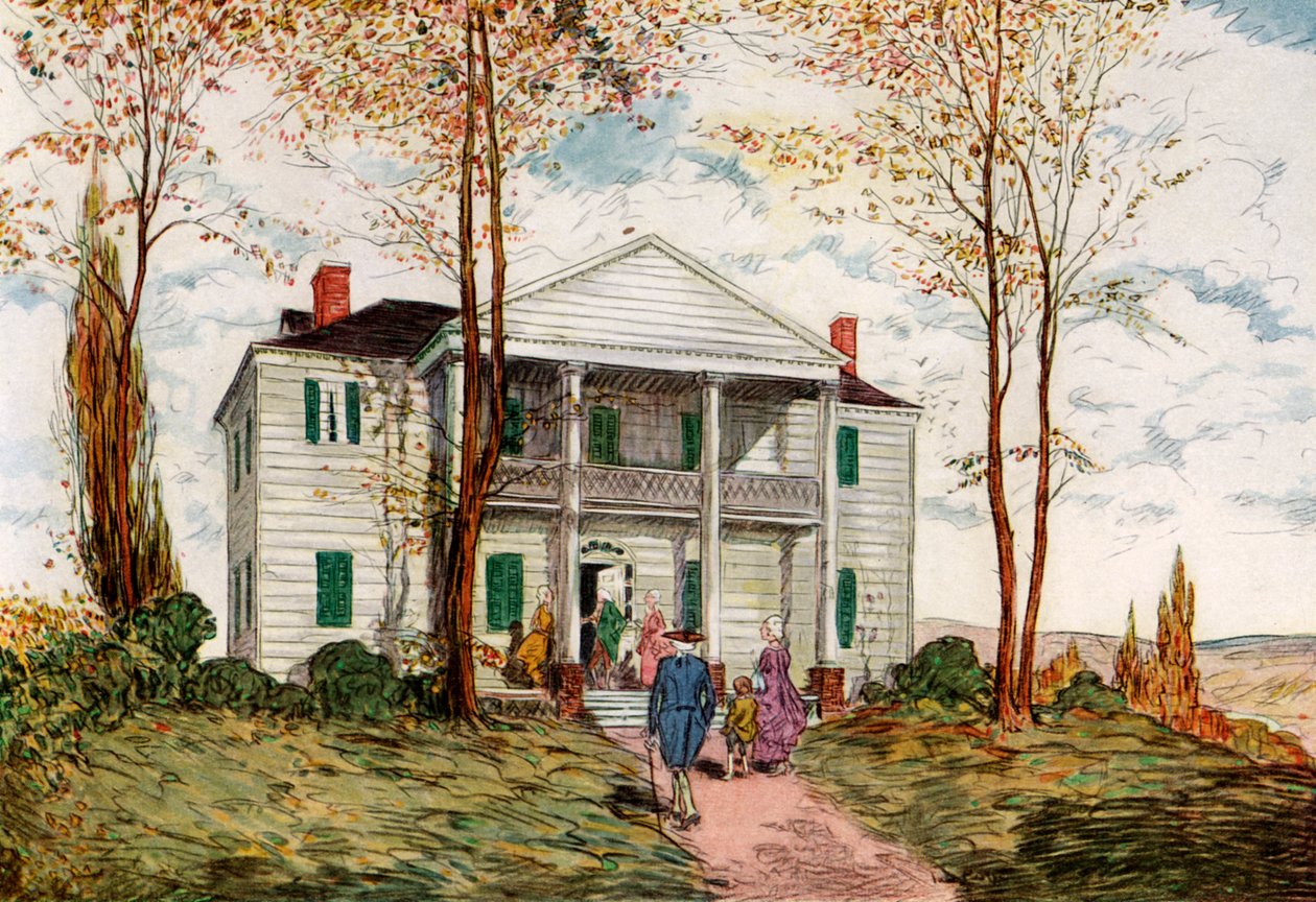 Morris-Jumel Mansion, Washington Heights, 18. Jahrhundert, 1921 von James Preston