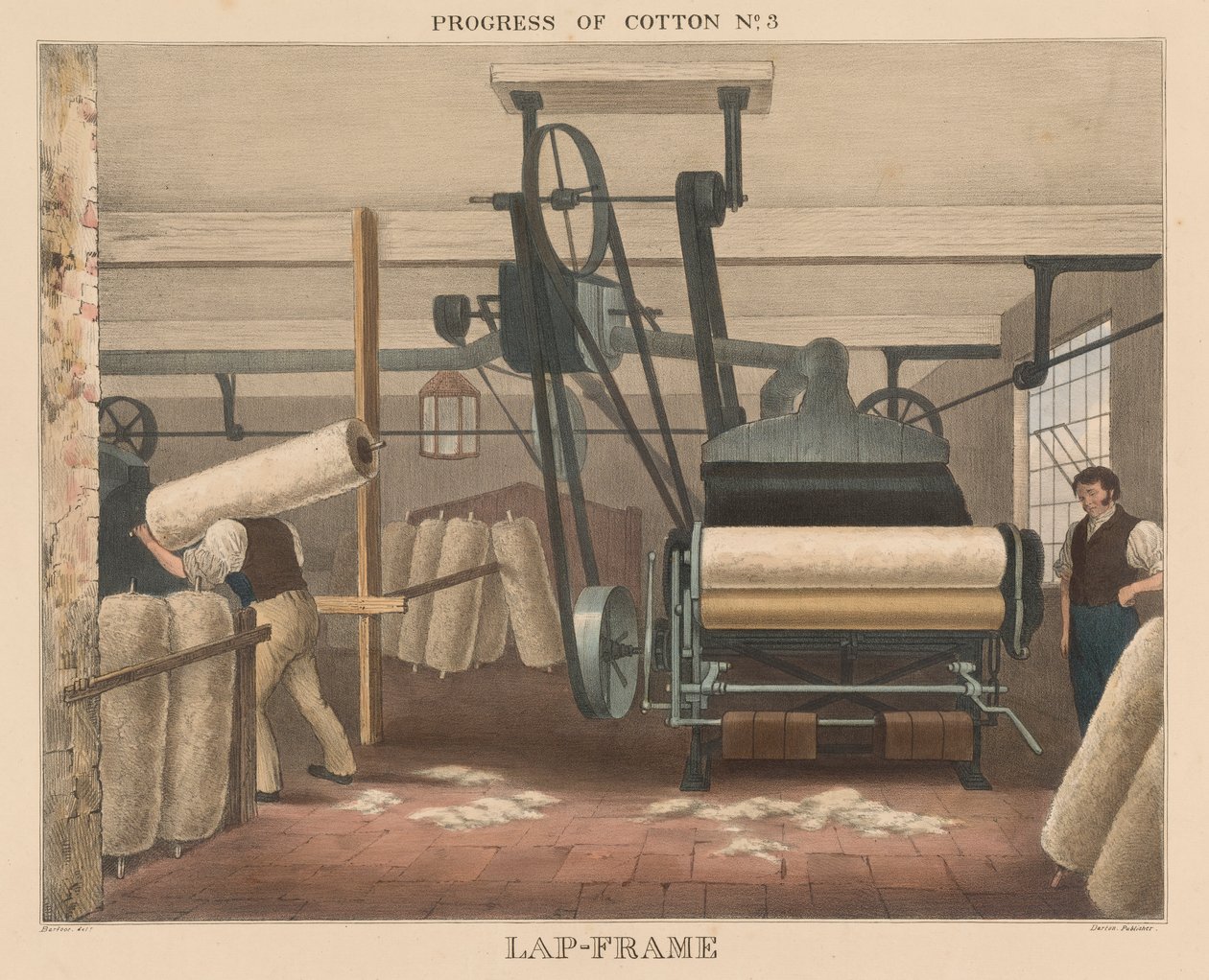 Fortschritt der Baumwolle, Nr. 3: Lap-Frame von James Richard Barfoot