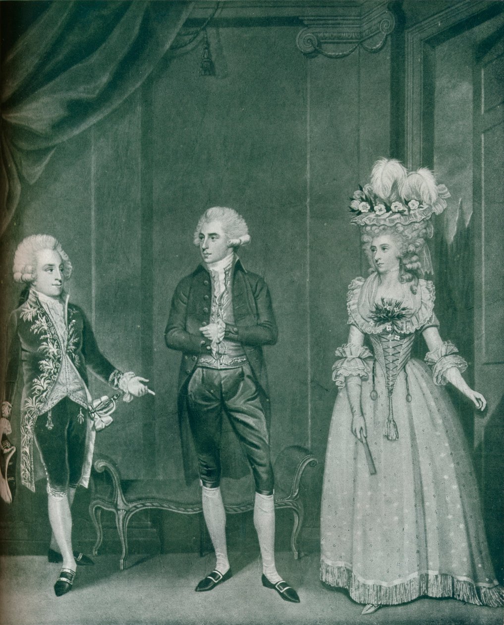 Hon Rd Edgcumbe, Lord William Russell, Lady Caroline Spencer, 1788 von James Roberts