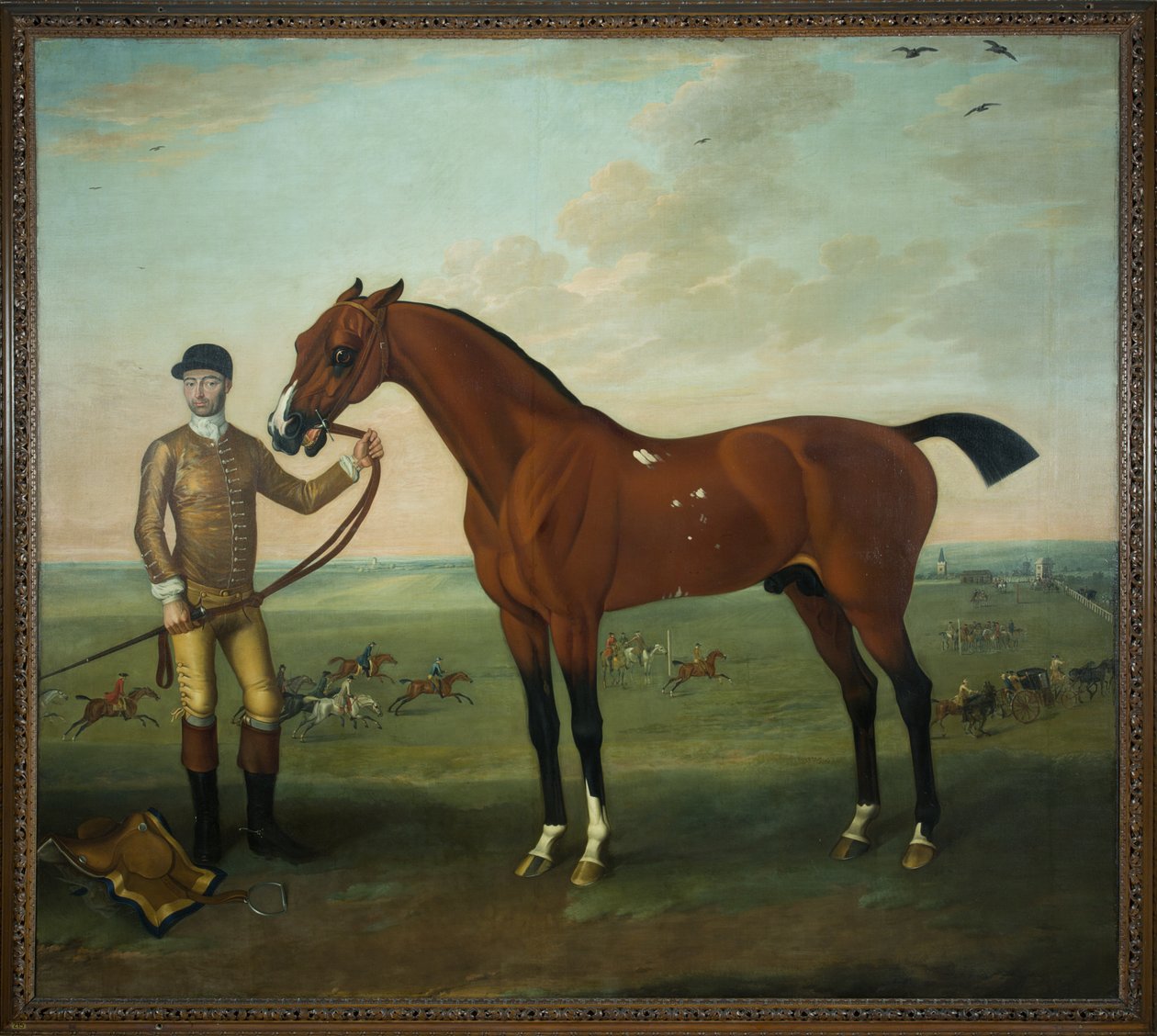 Flying Childers mit einem Stallburschen auf Newmarket Heath, ca. 1722-25 von James Seymour