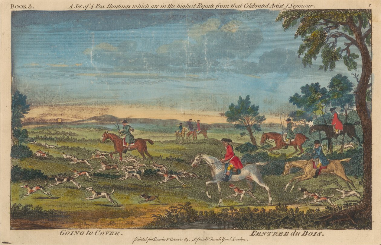Satz von zwölf: 4 Fuchsjagden. 4 Hirschjagden. 4 Hasenjagden von James Seymour