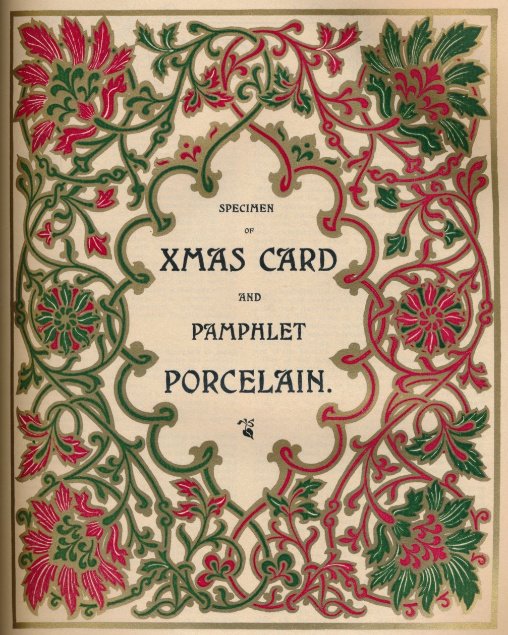 Muster einer Weihnachtskarte und Broschüre Porzellan - James Spicer & Sons, Ltd. von James Spicer and Sons