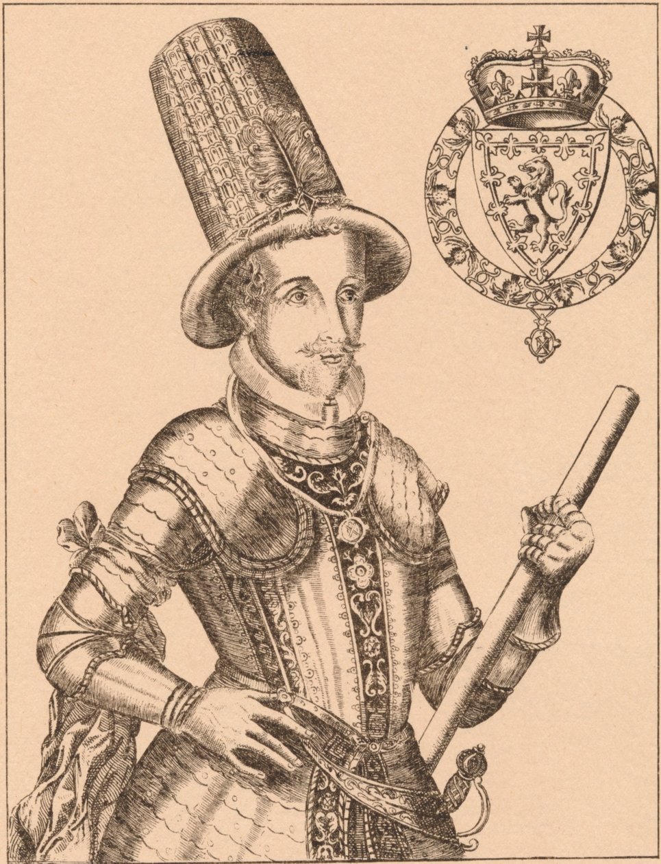 James VI. von Schottland, James I. von England und Irland 1566-1625, 1889 von James Stirling