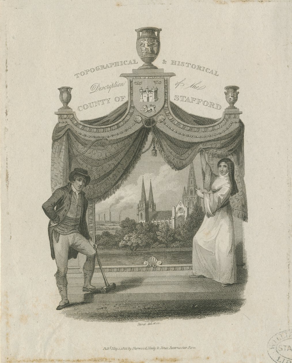 Lichfield Kathedrale - Südwestansicht von James Storer