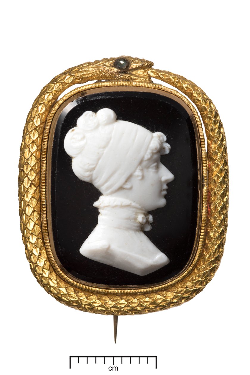 Tod von Prinzessin Charlotte Gold-Gedenk-Brosche, um 1817 von James Tassie