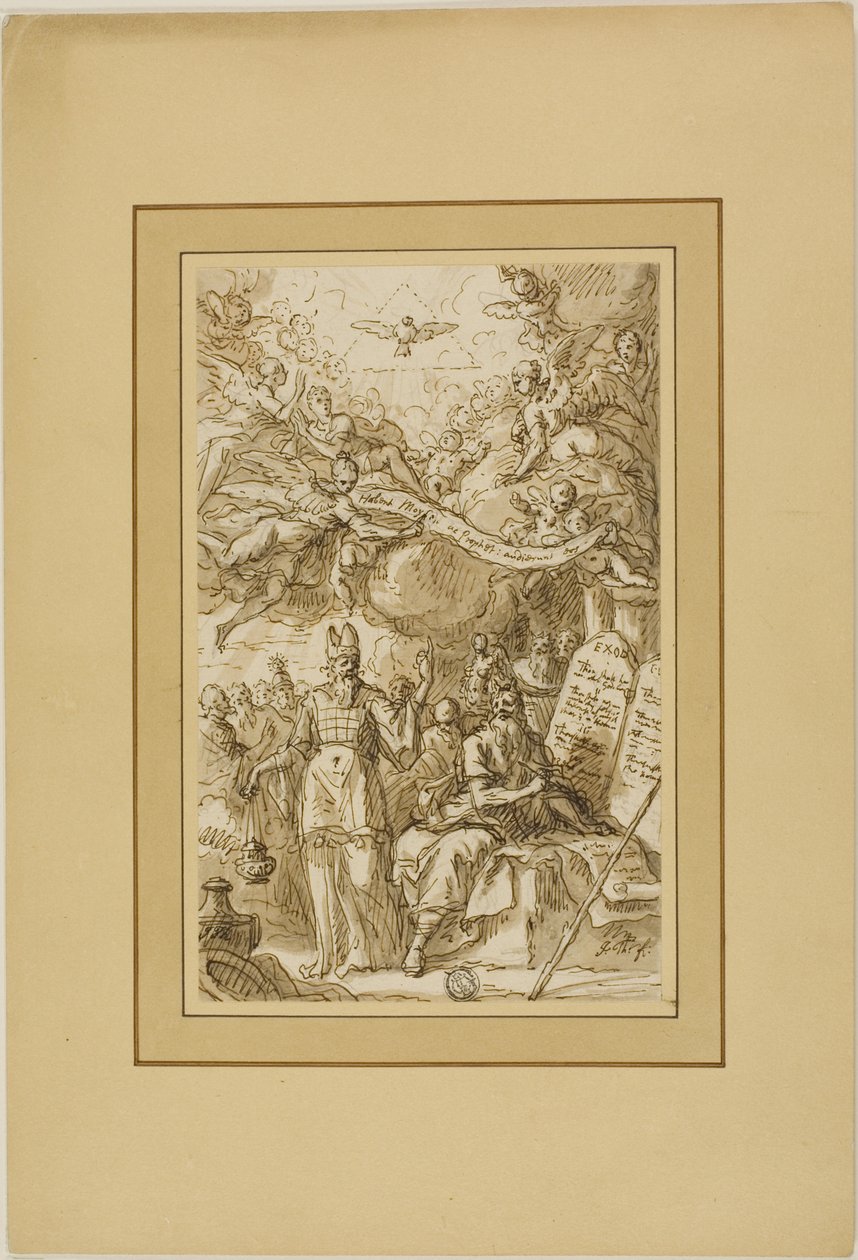 Moses und die Gesetzestafeln von James Thornhill