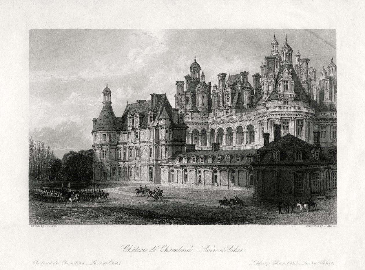 Chateau de Chambord, Loir-et-Cher, Frankreich, 1875 von James Tingle