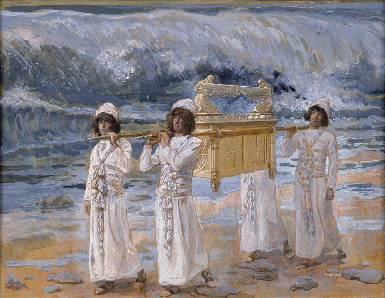 Die Arche überquert den Jordan von James Tissot