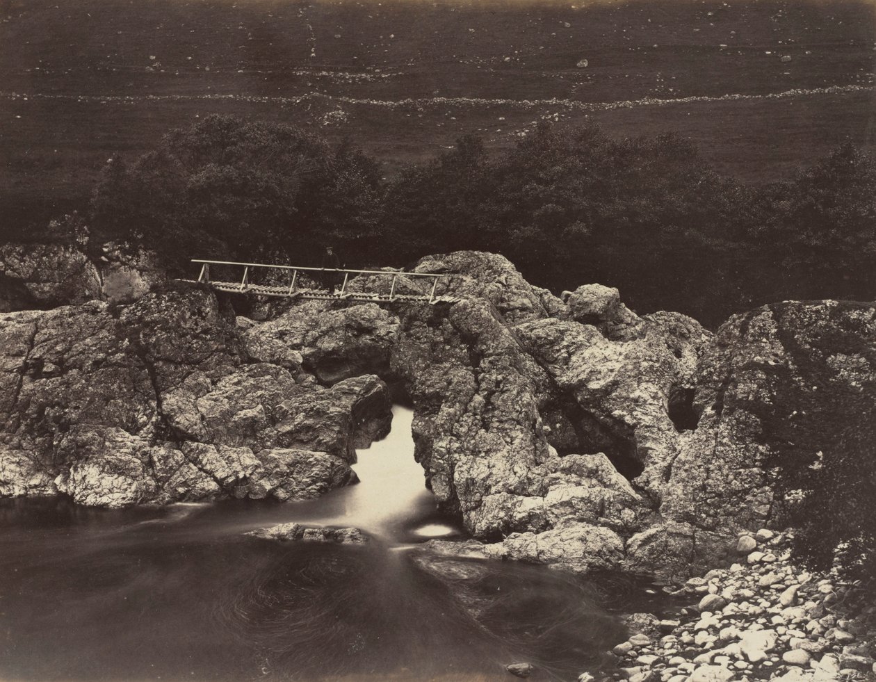 Schäferbrücke bei Forest Lodge, 1871 von James Valentine