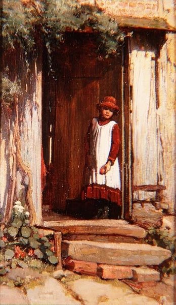 An der Hüttentür von James Valentine Jelley