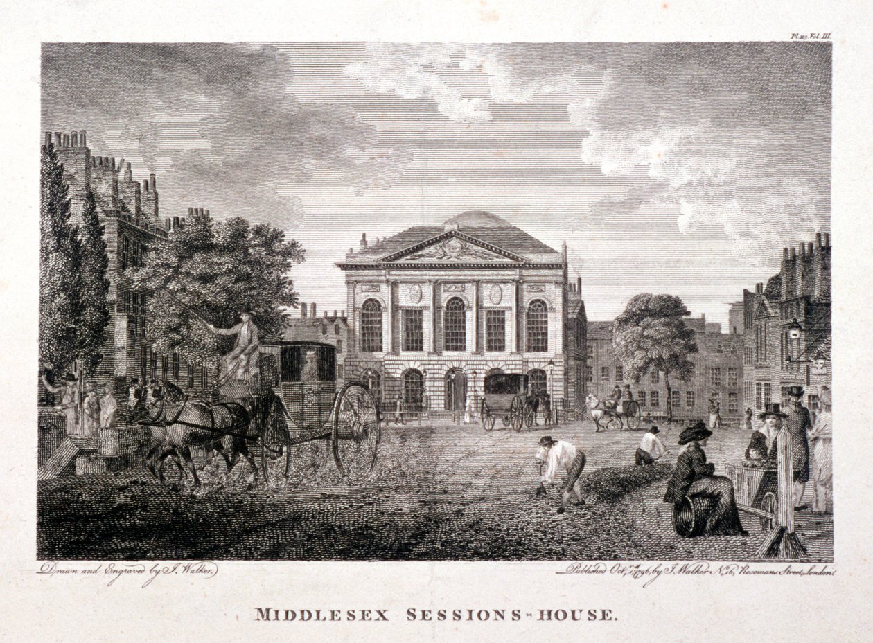 Clerkenwell Green, Finsbury, London, 1796 von James Walker