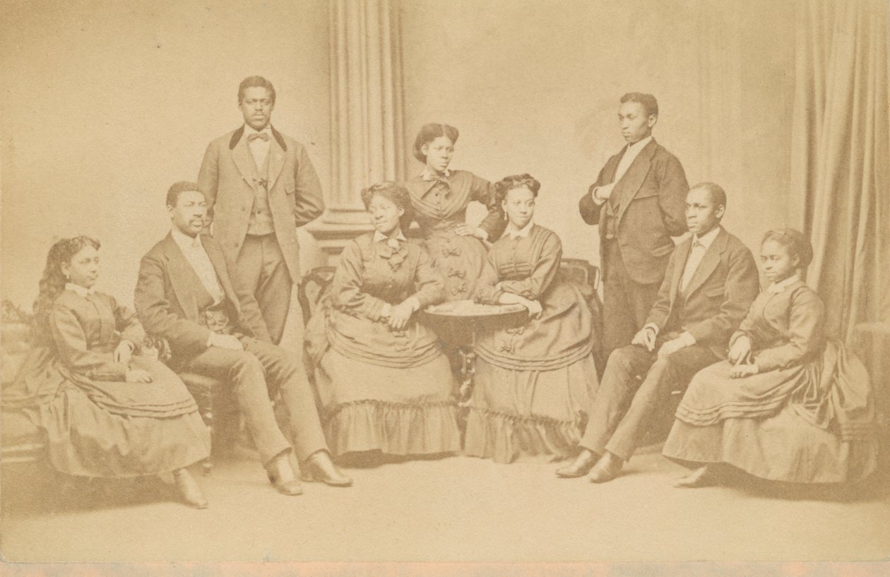 Carte-de-visite der Jubilee Singers von James Wallace Black