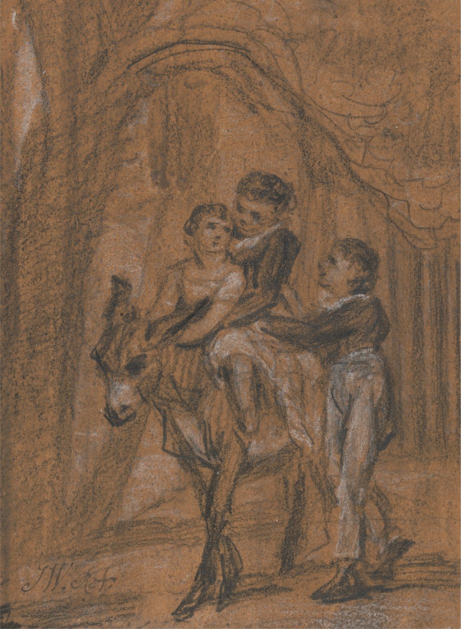 Studie für das Ölgemälde "Die Kinder von Theophilus Levitt, Esquire." von James Ward
