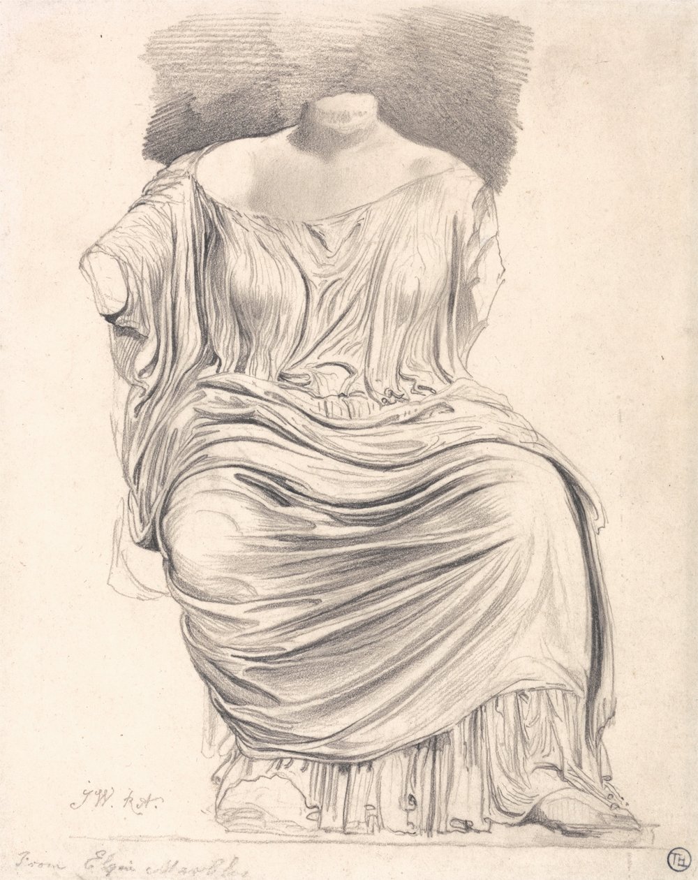 Studie einer Skulptur: von den Elgin Marbles von James Ward