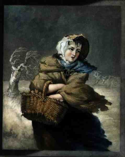 Winter, gestochen vom Künstler, veröffentlicht ca. 1805 von James Ward