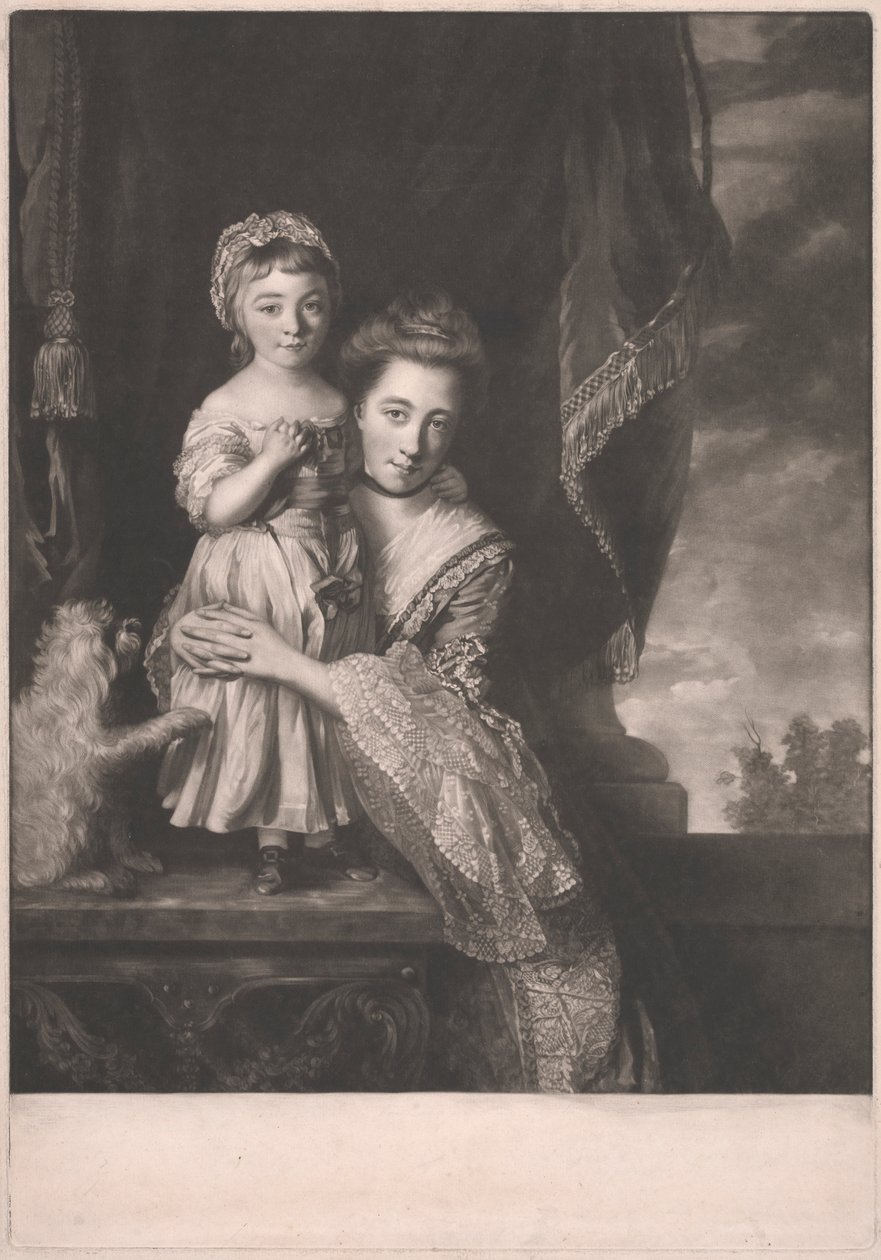 Margaret Georgiana, Viscountess von Spencer und ihre Tochter von James Watson