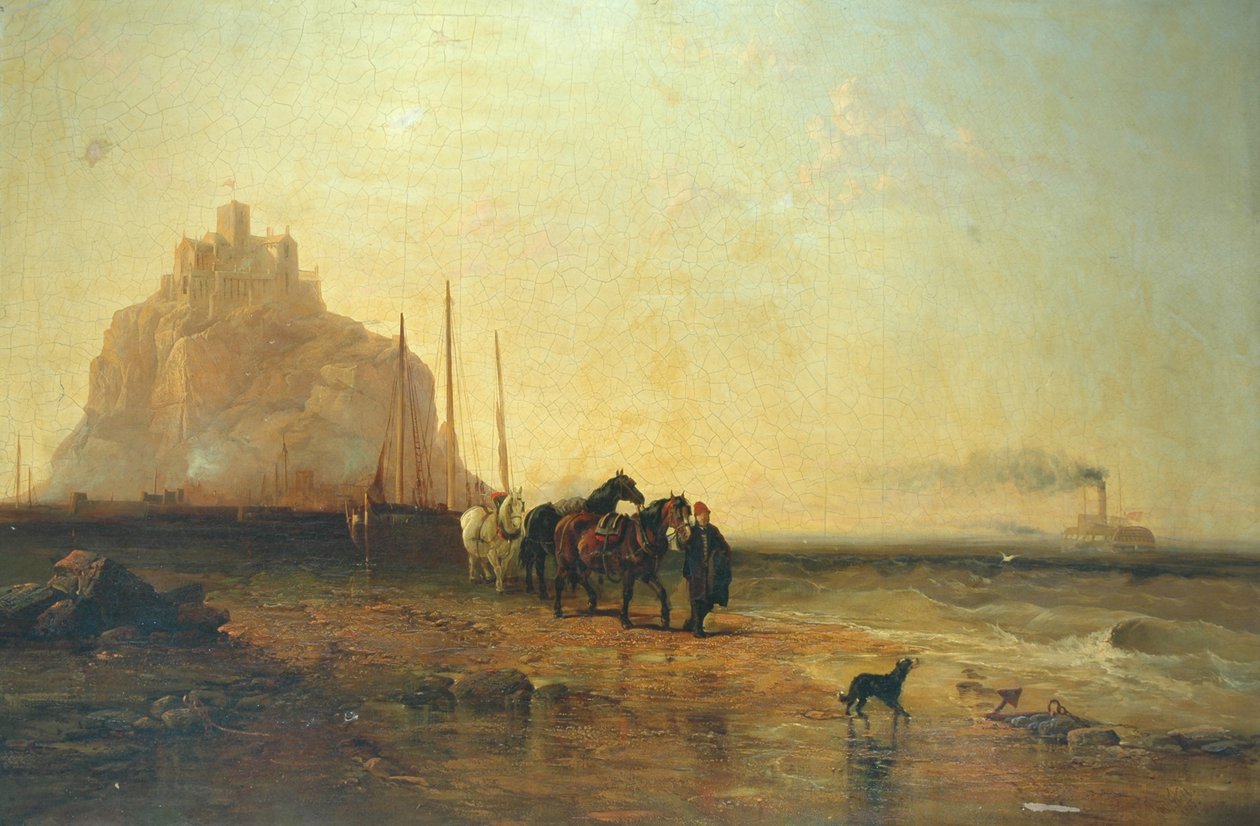 Abend vor St. Michaels Mount, 1855 von James Webb