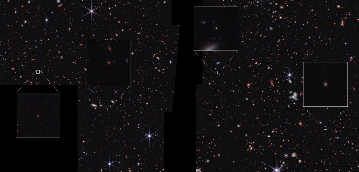 Galaxien im CEERS-Feld von James Webb Space Telescope (NASA)